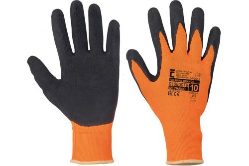 0108007999110   PALAWAN ORANGE kesztyű nylon/latex - 11  (CER)