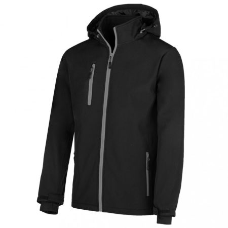 012-K48M-05-M-012-K48M-05-4XL    TARA SOFTSHELL FÉRFI KABÁT FEKETE SZÜRKE_S-XXXL   (KOR)