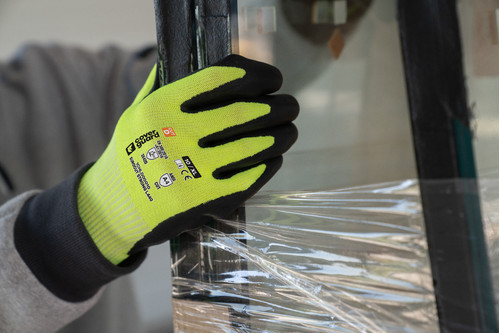 1CHLD00007_11    EUROCUT STRONG L440 SÁRGA/FEKETE TDM C LATEX KESZTYŰ_07-11 ig (G)