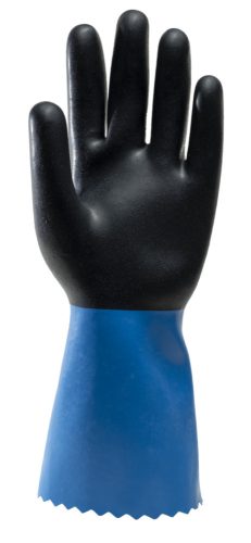 1CHNE30007_11 ÚJ! EUROCHEM NE530 FEKETE NEOPRÉN VEGYSZERÁLLÓ VÉDŐKESZTYŰ_7-11 ig (G)