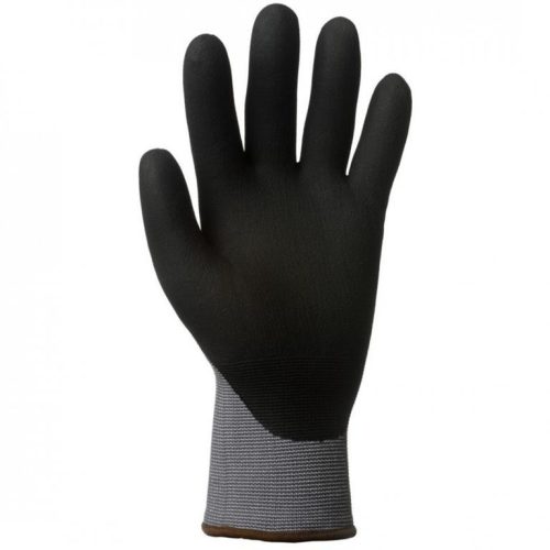 Coverguard  1NIHG09    ÚJ! EUROLITE TENYERÉN FEKETE SZERELŐKESZTYŰ MIKROHABOSÍTOTT NITRIL_9   (G)
