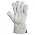 280-280L    BŐRKESZTYŰ, SZÜRKE SZÍNMARHA/FEHÉR VÁSZON KÉZHÁT_10-12 (csgt)   (G)