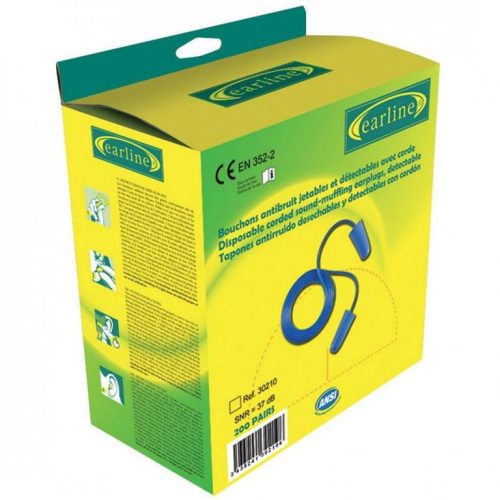 30210     EARLINE - KÉK ZSINÓROS FÜLDUGÓK SNR 36DB   (G) (GHALL)