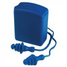30211     EARLINE - KÉK ZSINÓROS, LAMELLÁS FÜLDUGÓ    DOBOZ  SNR 26DB   (G) (GHALL)