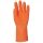 3818-3820    MÁRTOTT NARANCS KREPP LATEX, ÉRDES, VEGYSZERÁLLÓ, 32CM_8-10   (G)