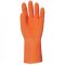   3818-3820    MÁRTOTT NARANCS KREPP LATEX, ÉRDES, VEGYSZERÁLLÓ, 32CM_8-10   (G)