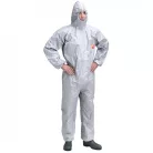 40902-40905  TYCHEM F SZÜRKE VEGYSZERÁLLÓ OVERÁL M-XXL   (G)
