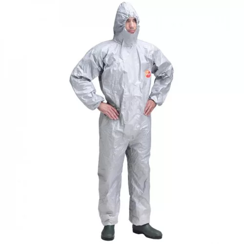 40902-40905  TYCHEM F SZÜRKE VEGYSZERÁLLÓ OVERÁL M-XXL   (G)