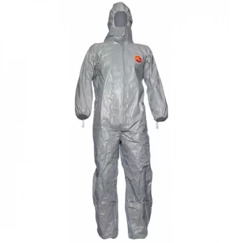 40902-40905  TYCHEM F SZÜRKE VEGYSZERÁLLÓ OVERÁL M-XXL   (G)