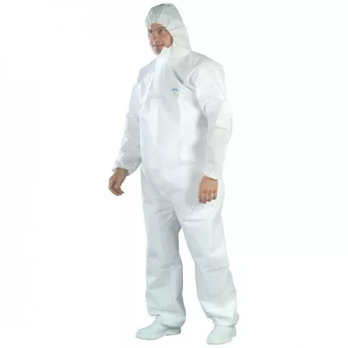 44103  TD HÁROMRÉTEGŰ SMS PP KAPUCNIS OVERÁL L-XXL   (G)