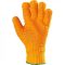   4500    KÖTÖTT NARANCS PES/PAMUT KESZTYŰ, KÉT OLDALON PVC RÁCCSAL_10   (G)