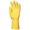   5027-5030    HTG SÁRGA GUMIKESZTYŰ, 30CM/0,5MM, PAMUTBOLYHOZOTT BELSŐ_S-XL   (G)