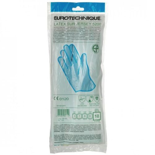 5207    MÁRTOTT KÉK GUMIKESZTYŰ, SAVÁLLÓ, 30CM/1,3MM, PAMUT BELSŐ_7   (G)