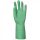 5527-5531    MÁRTOTT ZÖLD NITRIL KESZTYŰ, VEGYSZERÁLLÓ, 33CM/0,46MM_7-11   (G)