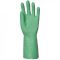   5527-5531    MÁRTOTT ZÖLD NITRIL KESZTYŰ, VEGYSZERÁLLÓ, 33CM/0,46MM_7-11   (G)
