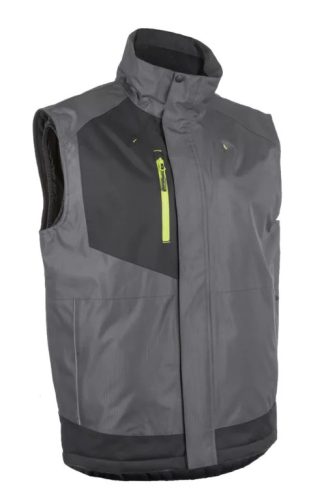 5AZU45000_S-3XL   AZUKI SZÜRKE-FEKETE RIPSTOP BÉLELT MELLÉNY