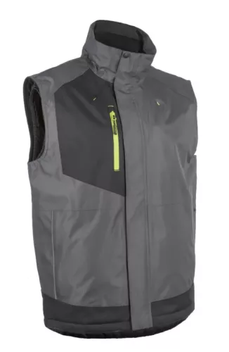 5AZU45000_S-3XL   AZUKI SZÜRKE-FEKETE RIPSTOP BÉLELT MELLÉNY