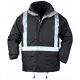 Coverguard  5BODNS-5BODNXXXL     BODYGUARD FEKETE 4/1 TÉLIKABÁT, FÉNYVISSZAVERŐ CSÍKKAL_S   (G)