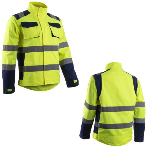 5HBJ16000S-5HBJ1604XL    HIBANA JÓLLÁTHATÓSÁGI MUNKAKABÁT SÁRGA_S-03XL   (G)