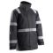   Coverguard  5SEC01000S-5SEC0103XL     SECURITE FEKETE TÉLIKABÁT FÉNYVISSZAVERŐ CSÍKOKKAL_S-3XL   (G)