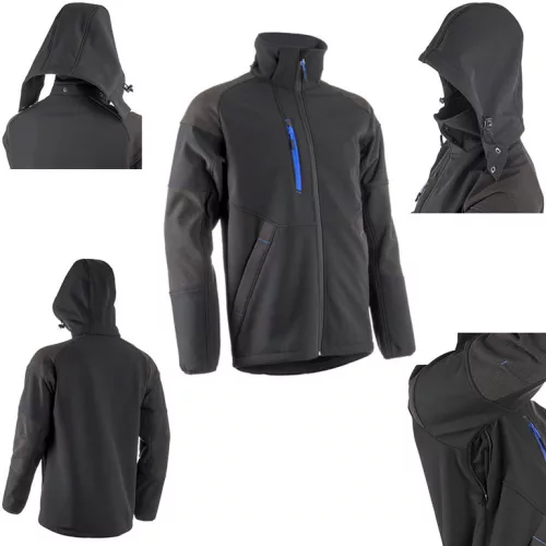 Coverguard  5YKY01000S-5YKY0103XL     YUKI II SOFTSHELL DZSEKI FEKETE/KÉK_S-03XL   (G)