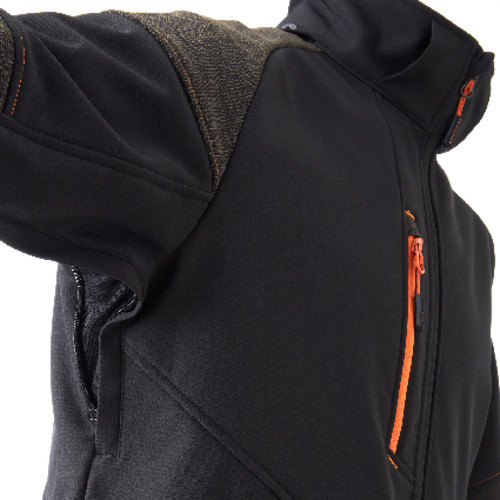 Coverguard  5YKY31000S-5YKY3103XL     YUKI II SOFTSHELL DZSEKI FEKETE / NARANCS_S-03XL   (G)