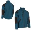 5YKY32000S-5YKY3203XL     YUKI II SOFTSHELL DZSEKI PETROLKÉK / FEKETE_S-03XL   (G)