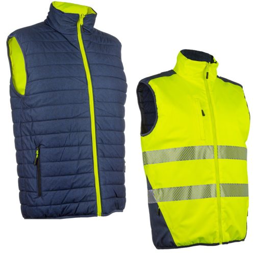 5YOR16000S-5YOR1604XL    YORU KIFORDÍTHATÓ MELLÉNY FLUO SÁRGA / SÖTÉTKÉK_S-XXXL   (G)