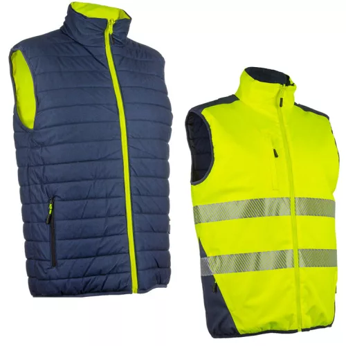 5YOR16000S-5YOR1604XL    YORU KIFORDÍTHATÓ MELLÉNY FLUO SÁRGA / SÖTÉTKÉK_S-XXXL   (G)