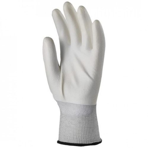 Coverguard  6016-6022    FEHÉR PRECÍZIÓS SZERELŐKESZTYŰ, PU MÁRTOTT TENYÉRREL_6-12   (G)