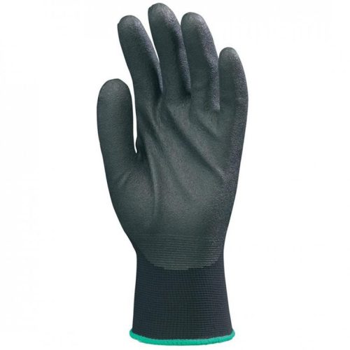 Coverguard  6639    SZERELŐSZERELŐKESZTYŰ, PES, FEKETE HP HABOSÍTOTT PVC TENYÉRREL_9   (G)