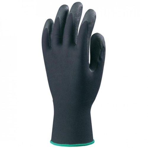 Coverguard  6637-6640    SZERELŐSZERELŐKESZTYŰ, PES, FEKETE HP HABOSÍTOTT PVC TENYÉRREL_7-10   (G)