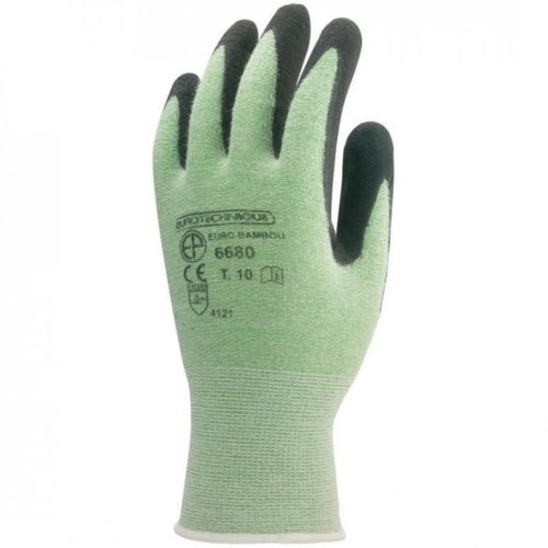 Coverguard  6680    SZERELŐSZERELŐKESZTYŰ, EUROBAMBOU, TENYÉREN FEKETE NITRILLEL_10   (G)