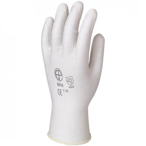 6807-6810    SZERELŐKESZTYŰ, VÁGÁSBIZTOS HPPE, FEHÉR PU TENYÉRREL_7-10   (G)