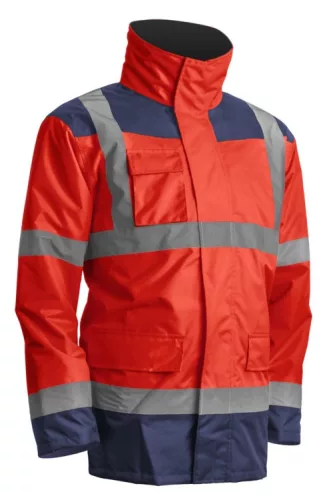 Coverguard  7KANRS-7KANRXXXXL    KANATA 4/1 HI-VIZ PIROS/KÉK PE KABÁT _S-XXXL (csgm)   (G)