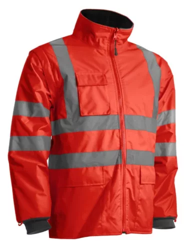 Coverguard  7KANRS-7KANRXXXXL    KANATA 4/1 HI-VIZ PIROS/KÉK PE KABÁT _S-XXXL (csgm)   (G)