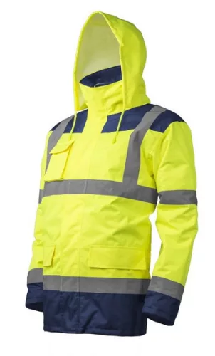Coverguard  7KANYXS-7KANY6XL     KANATA 4/1 HI-VIZ SÁRGA/KÉK PE KABÁT _S-XXXL (csgm)   (G)