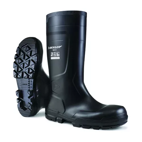 9DWKT10035-9DWKT10047     DUNLOP WORKIT SAFETY S5 FEKETE PVC CSIZMA 35-48  (G)