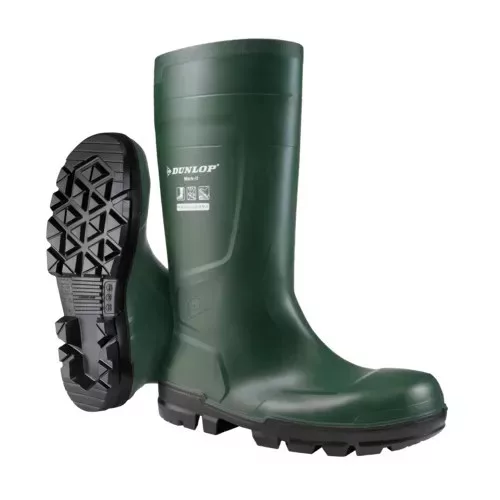 9DWKT80037-9DWKT80047     DUNLOP WORKIT SAFETY S5 ZÖLD PVC CSIZMA 35-48  (G)