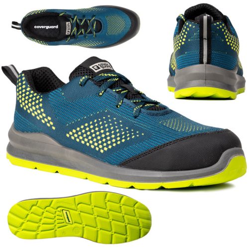 COVERGUARD  9MIL280042     MILERITE (S1P SRC) KÉK / ZÖLD /SÁRGA CIPŐT_42   (G)