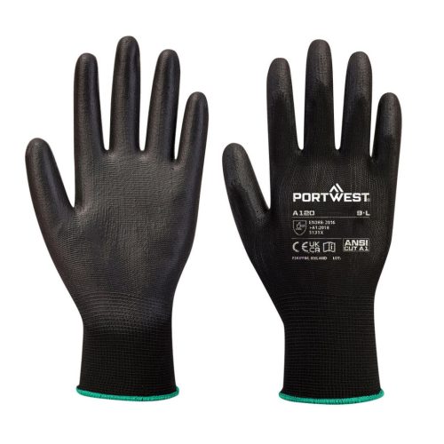 A120BKRXXL Portwest Nylon védőkesztyű PU tenyérmártott