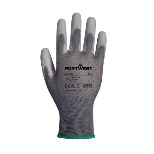 A120GRRL Portwest Nylon védőkesztyű PU tenyérmártott