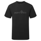 B198BKRL Portwest 3D dombornyomott "Portwest" feliratú póló