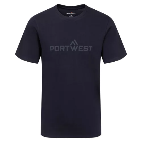 B198NVR4XL Portwest 3D dombornyomott "Portwest" feliratú póló
