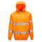 B304ORR4XL Portwest Jól láthatósági, kapucnis pulóver