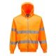 B305ORRS Portwest Hi-Vis cipzáros pulóver