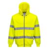 B305YER4XL Portwest Hi-Vis zipzáros pulóver