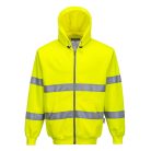 B305YERL Portwest Hi-Vis zipzáros pulóver