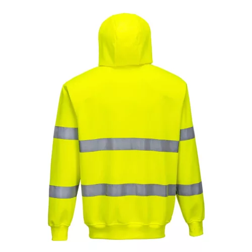 B305YERM Portwest Hi-Vis cipzáros pulóver