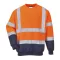   B306ONR4XL Portwest Kéttónusú jól láthatósági pulóver